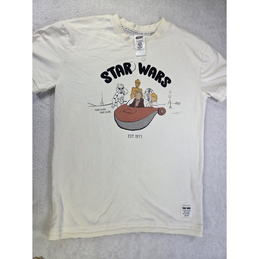 Disney Star Wars Move Along Landspeeder Graphic T Shirt Small